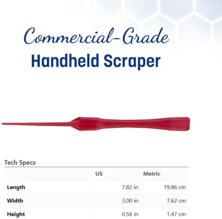 SPARTA 3" Plastic Handheld Scraper, Polypropylene - Image 2