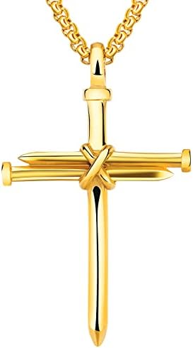 Isaiah 41:7 Nail Cross for Car Rearview Mirror Hanging Accessories Pendant by LeapoFaith