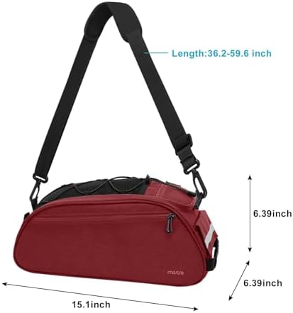 MOSISO Bike Rack Bag, Waterproof Bicycle Trunk Pannier Rear Seat Pouch - Image 6