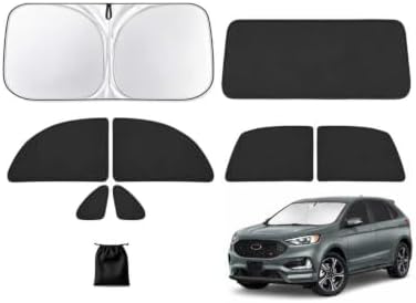 9PCS Car Window Shades for Ford Edge 2023-2024, Full Set Windshield Side Rear by Unknown