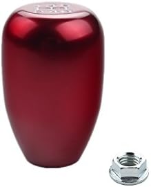 DEWHEL JDM Universal 5 Speed Manual Shift Knob M10x1.5 Screw On Red - Image 2