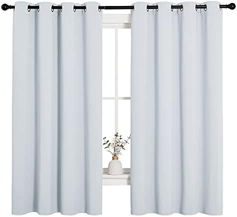 NICETOWN Greyish White Blackout Curtains by NICETOWN