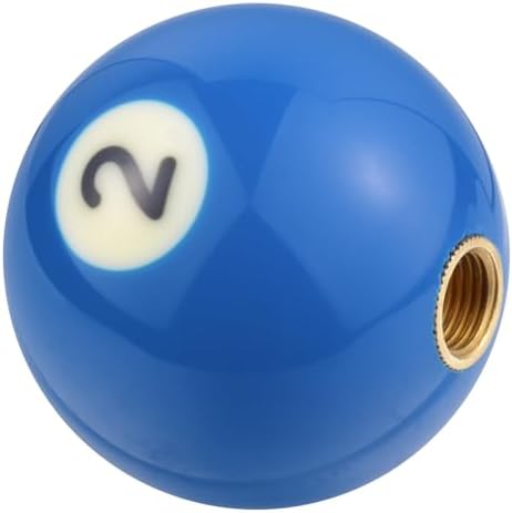2 Ball Billiard Shift Knob Polished Car Racing Gear Shifter Grip - Image 5
