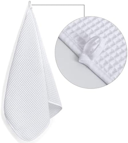 POLYTE 430 GSM Poly Blend Microfiber Quick Dry Waffle Hand Towel, 16x30 in - Image 3