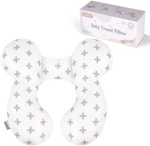 KAKIBLIN Baby Travel Pillow, Upgraded Baby Neck Pillows by KAKIBLIN