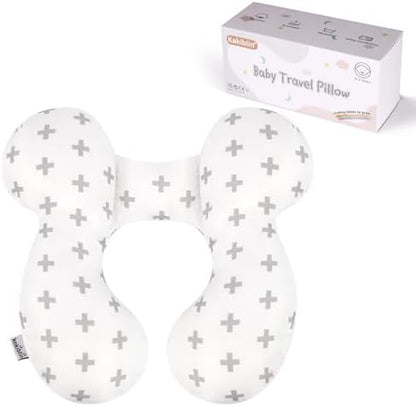 KAKIBLIN Baby Travel Pillow, Upgraded Baby Neck Pillows by KAKIBLIN