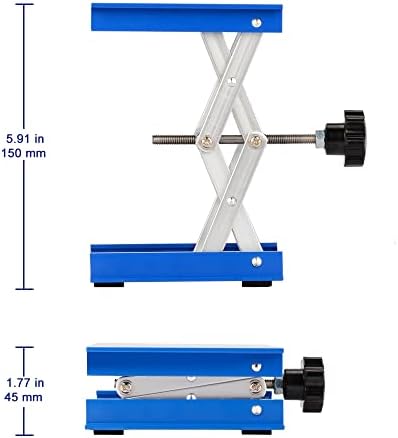 Labasics Lab Jack, 4x4 inch Anodized Aluminum Laboratory Support Jack Lift - Image 3