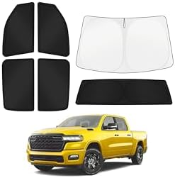 KUST Car Window Shades for Dodge Ram 1500 2019-2025 2026 Windshield Sun Shade by KUST