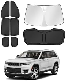 Canvcle Window Shades for 2021-2025 2026 Jeep Grand Cherokee L Accessories by Canvcle