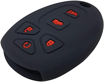 2Pcs Silicone 5 Buttons Key Fob Cover Remote Case Protector Skin Compatible - Image 4