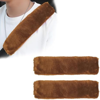 2 PCS Seat Belt Shoulder Pads, Soft Fluffy Plush Seat Belt Shoulder Strap Covers by Unknown