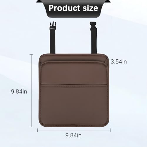 Zpana Car Seat Back Organizer, Leather Multipurpose Hanging Vehicle Backseat - Image 2
