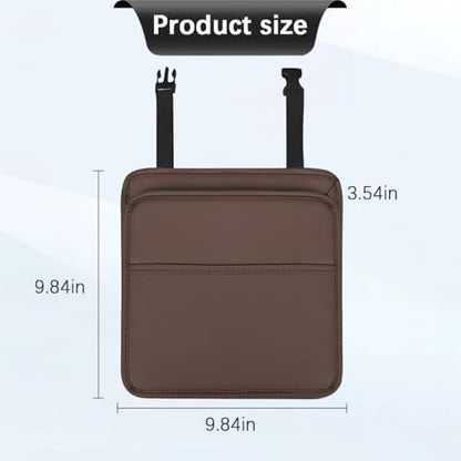 Zpana Car Seat Back Organizer, Leather Multipurpose Hanging Vehicle Backseat - Image 2