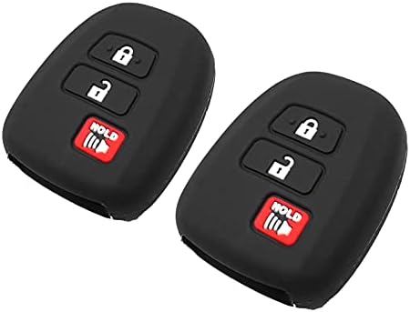 Silicone Key Fob Cover Fit for Toyota Corolla Camry 4Runner Highlander Prius C by EYANBIS