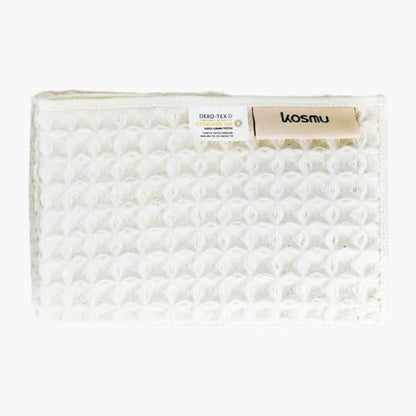 Luxury Organic Japanese Cotton Waffle Bath Towel | Thick, Quick Dry Bathroom by KOSMU