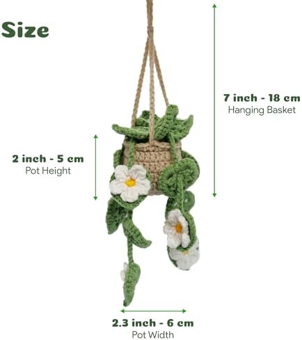 Cute Crochet Hanging Succulent Plant - Image 5
