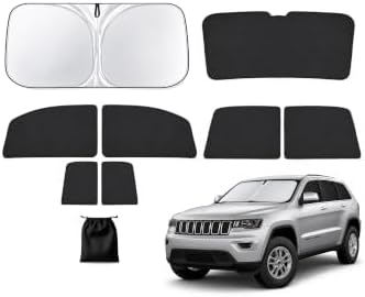 9PCS Window Shades for Jeep Grand Cherokee 2021-2025, Full Set Windshield Side by Unknown