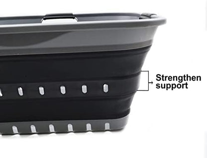SAMMART 42L Collapsible Plastic Laundry Basket - Image 6