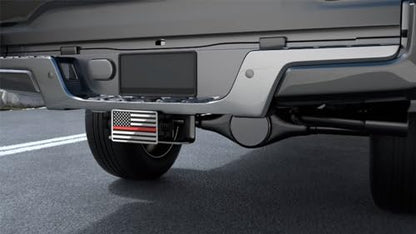 Heavy American Flag Metal Trailer Hitch Cover - Image 3
