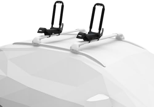Thule Hull-a-Port XTR, Carry Up To 2 Kayaks, Folds Flat, Locks To Roof Rack - Image 2