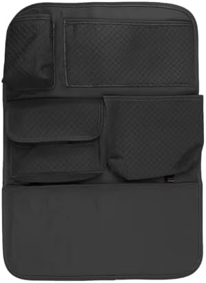 Car Backseat Organizer, Leather Auto Seat Back Kick Mats Protector, Travel by Unknown