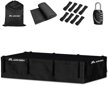 ARKSEN Extra-Wide 42 Cubic Feet Waterproof Rooftop Cargo Carrier Bag Heavy Duty by ARKSEN