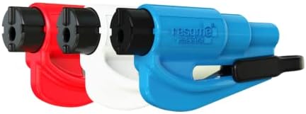 resqme The Original Emergency Keychain Car Escape Tool, 2-in-1 Seatbelt Cutter by resqmeInc