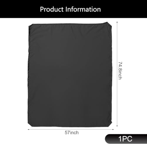 1 PCS Carrier Cover, 74.8"x57" Silver Coated Waterproof Sun Protective Roof - Image 2