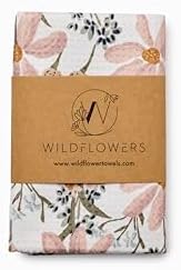 Flourish Wildflowers Microfiber Kitchen Towels | Pink and Purple Flowers by FlourishPetProducts