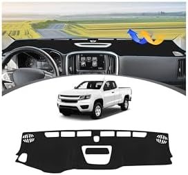 FIILINES Dash Cover for 2015-2022 Chevy Chevrolet Colorado, Dashboard Mat Exact by FIILINESBuyNow