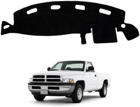 Dash Cover Mat Compatible with Dodge RAM 1500/2500/3500 1998 1999 2000 2001 by HPEVA