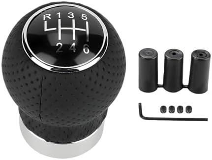 ZIMISI 6-Speed Car Shift Knob, Leather Shift Knob Lever Kit, Automatic or by Unknown