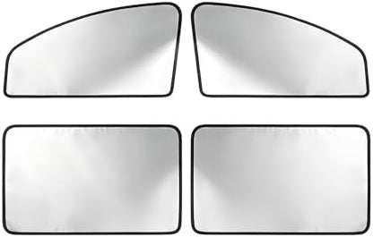4 PCS Side Window Sunshade, Full Shade Front Rear Glass Privacy Sunshield by Unknown