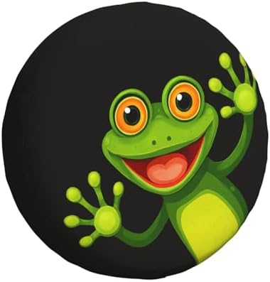 Merry Green Frog Spare Tire Cover Weatherproof Wheel Protectors Universal Wheel by Unknown