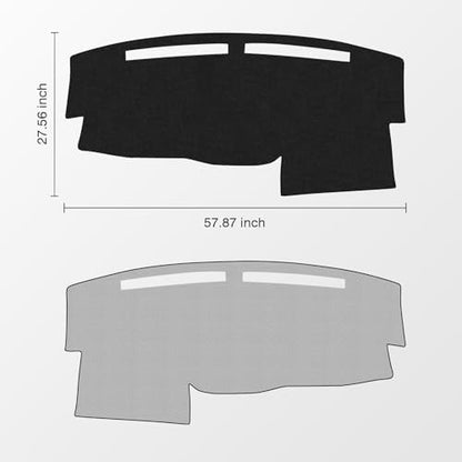 KUST Black Dash Cover for 2004-2012 Nissan Titan/ 2004-2007 Nissan Armada - Image 2