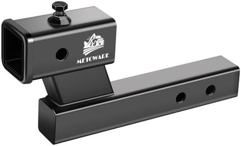 METOWARE Trailer Hitch Extender Fits 2" Receiver 4" Drop/Rise 7500 LBS GTW by METOWARE