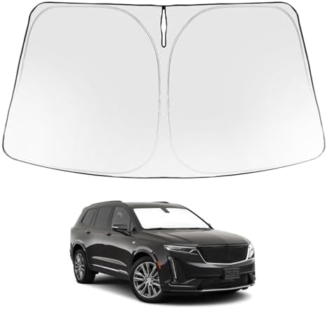 Proadsy Custom Fit 2020-2026 Cadillac XT6 Windshield Sun Shade, Blocks Heat by Proadsy