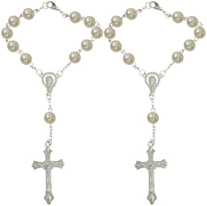 smilfuy 2PCS Car Rosary for Rearview Mirror by smilfuy