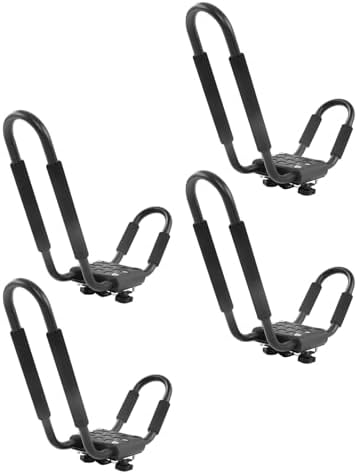 Kayak Roof Top Mount Rack, Sturdy Alloy Steel Carrier - Image 5