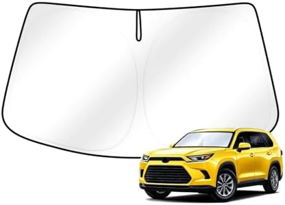 Canvcle Windshield Sun Shade for 2024-2025 2026 Toyota Grand Highlander by Canvcle