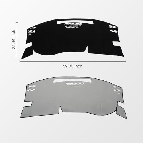 KUST Black Dash Cover for Nissan Murano 2025-2026 Left Hand Drving Dash Carpet - Image 3