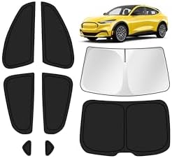 KUST Car Window Shades for Ford Mustang Mach-E 2021-2024 2025 Windshield Sun by KUST