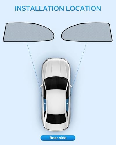 Car Window Shades for Toyota-Camry, UV & Heat Blocker, Privacy Protection for - Image 2