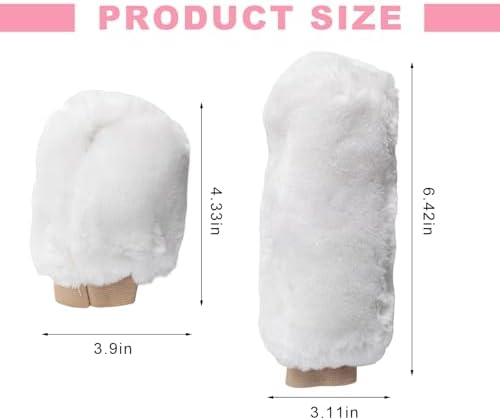 Sun Walker Fluffy Car Gear Shift Knob & Handbrake Cover, Furry Auto Hand Brake - Image 2