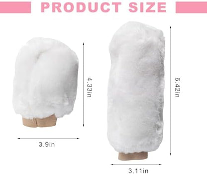 Sun Walker Fluffy Car Gear Shift Knob & Handbrake Cover, Furry Auto Hand Brake - Image 2