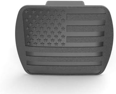 USA 2.5" American Black Flag Hitch Cover - Image 2