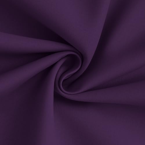 Yakamok Purple 100% Blackout Curtains 63 Inches Long - Image 3