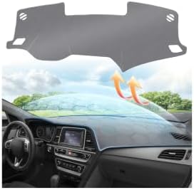 CARTIST Gray Dash Cover for 2015-2019 Hyundai Sonata Dashboard Cover by cartist