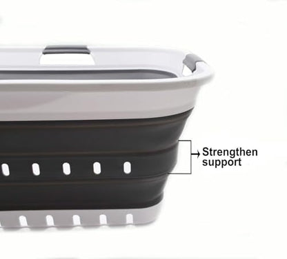 SAMMART 42L Collapsible Plastic Laundry Basket - Image 4