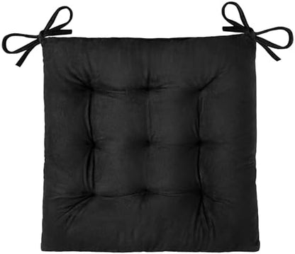 OVOV 1 Pack Chair Cushions for Dining Chairs 15.5"x15.5" Black by OVOV